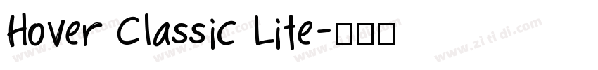 Hover Classic Lite字体转换